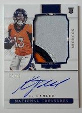 2020 National Treasures KJ Hamler Patch Auto RPA RC 8/99 Broncos