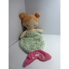 Douglas Baby Mermaid Plush Toy Stuffed Animal Sea Creature Mint Green Pink Lovey