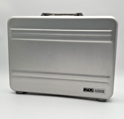 Zero Halliburton Z2 Aluminium Attache Case Aktentasche Silver Slim Dial Lock ...