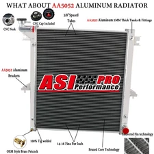 3-ROW Aluminum Radiator Fits 2006~2012 MITSUBISHI TRITON L200 2.4L/ 2.5L MT