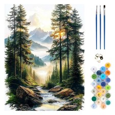 Landscape Paint by Numbers Kit, Forest Paint by Numbers for Adults Beginners,...