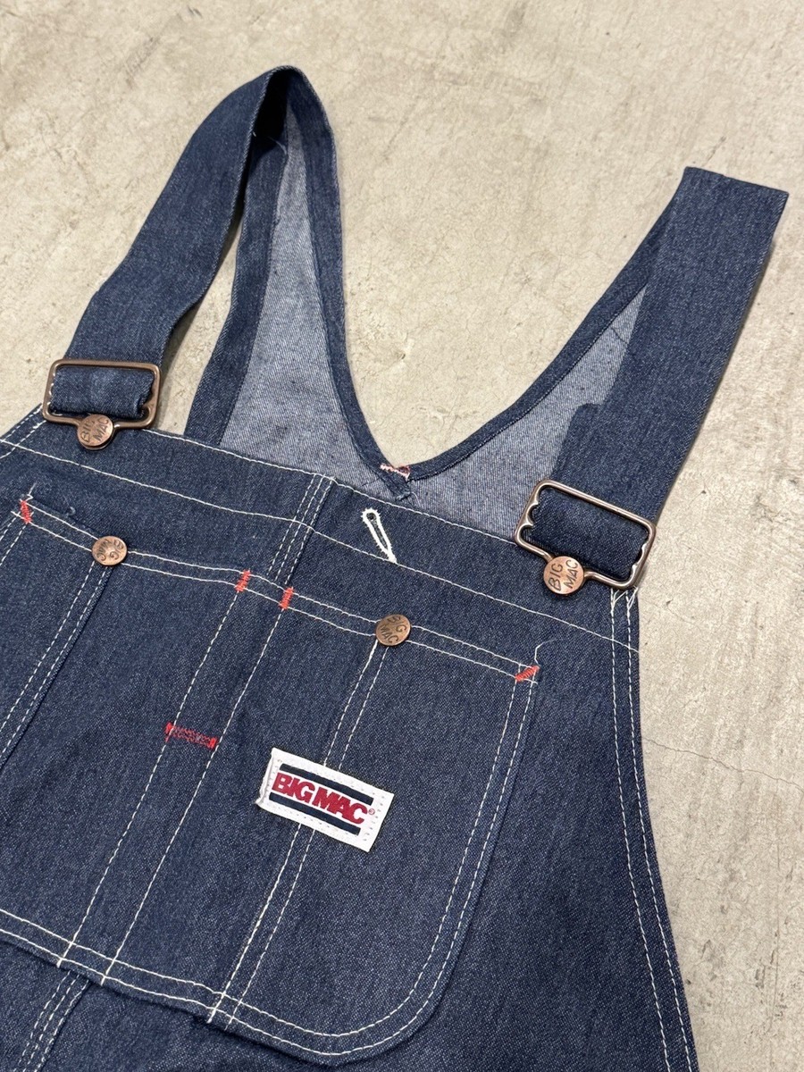 Vintage 80s Big Mac Denim Bib Overalls Mens XLarge Made In USA 47
