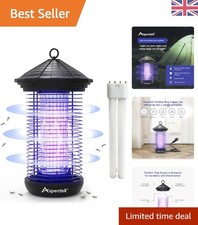 Indoor & Outdoor Insect Fly Zapper - 1000sq. ft. Coverage with Replacement Bulb