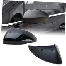 Mirror Cover Caps Compatible with Chevrolet Chevy Cruze Left Driver Side Black