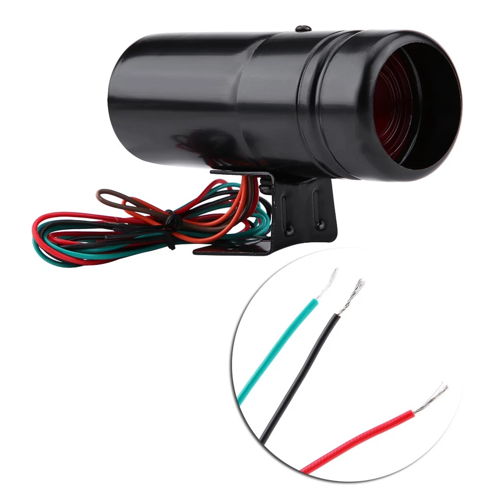 ╘ 11000RPM Car Motorcycle Adjustable Red LED Tachometer Tacho Gauge Shift Lig - Image 4 of 4