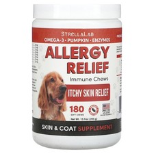 Allergy Relief, Immune Chews, For Dogs, Peanut Butter, 180 Soft Chews, 13.9 oz
