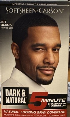 SoftSheen Carson Dark & Natural Men's 5 Minute Jet Black Hair Color 1 Pack
