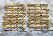Tyco HO Scale Wide Yellow Guard Rail Lot of 14 w/Advertising
