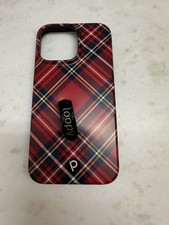 Loopy Phone case Iphone 14 Pro Max Red Plaid
