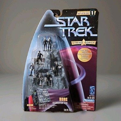 1997 Star Trek BORG Assimilation Team Strike Force 7 Figures NEW SEALED 