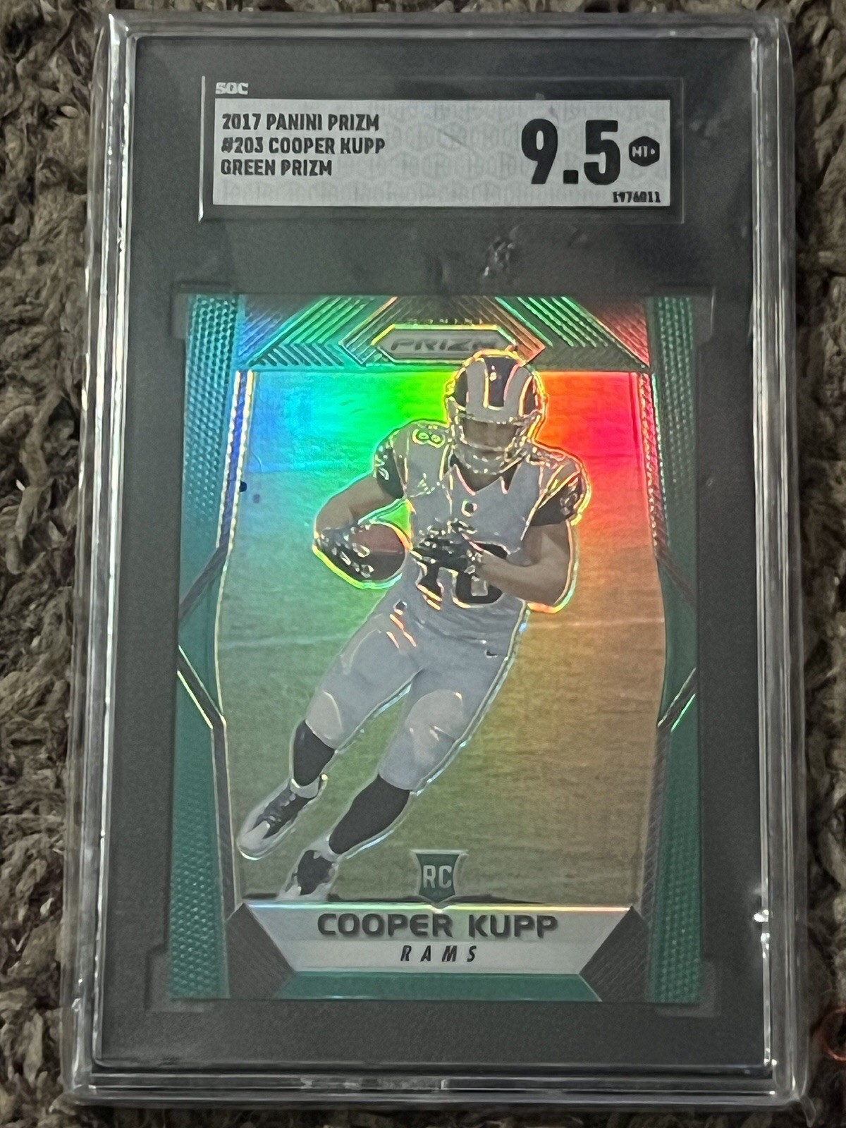2017 Panini Prizm #203 Cooper Kupp Green Prizm Refractor RC Rookie 🔥 Pics 🔥!!!