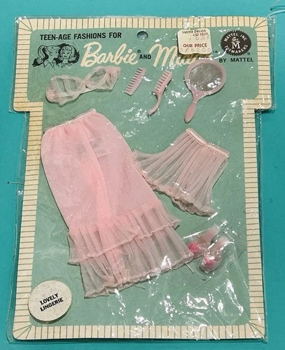 Vintage Barbie 1963 Lovely Lingerie  Pink Set NRFP
