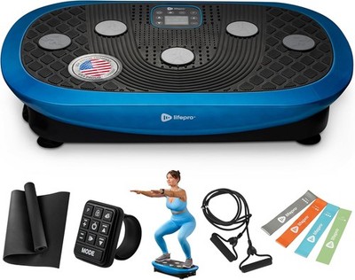 Lifepro Rumblex Plus 4D Vibration Plate Exercise Machine - Blue (OpenBox)