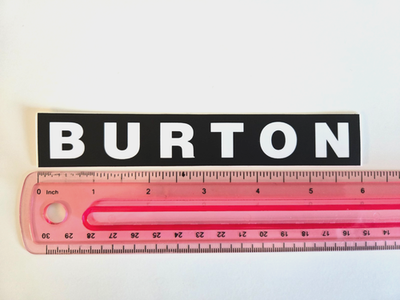 Burton スノーボード ステッカー 1シート 非売品 レア Burton Snowboards Logo Sticker / Decal - 6 in X 1 in, 100
