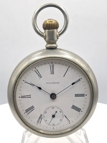 Antique 1883 American Waltham Grade 18, 7J, 18s Pocketwatch, FAHYS ORESILVER