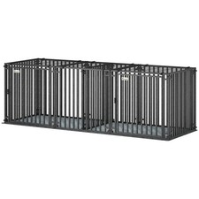 83" Extra Large Dog Crate Kennel Heavy Duty Playpen w/ Divider Mat