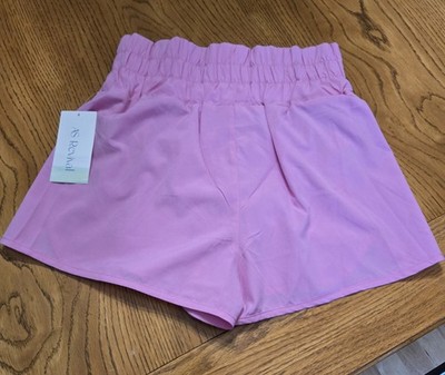 NWT REVIVAL Women's Pink Active Nylon Shorts Sz Small