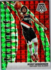 2023-24 Panini Mosaic #9 Scoot Henderson Elevate Mosaic Green