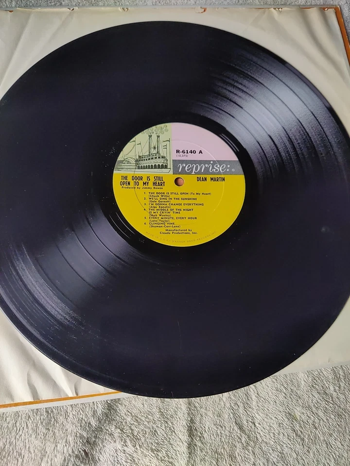 Dean Martin the Door Is Still Open to My Heart Reprise LP R-6140 Vinyl 1964 - Image 3 of 4