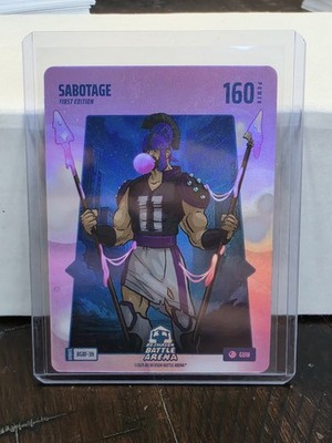 Sabotage ''Domantas Sabonis'' Bo Jackson Battle Arena Bubble Gum Battlefoil 160