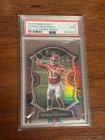 PATRICK MAHOMES II 2020 SELECT CONCOURSE DIE CUT PURPLE PRIZM PSA 9