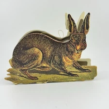 1983 Merrimack Publ. Corp. Bunny  Rabbit Box Gold accents Vintage