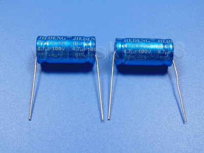 Met 100V 4.7uf 475j 100VDC axial à travers le condensateur de Film de