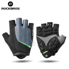 ROCKBROS Cycling Gloves Half Finger Sports Gloves Thickened SBR Palm Breathable