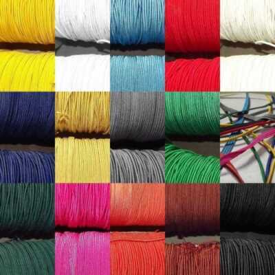 Elastisch 2mm Rund 5mm Flach Gummiband Hut Stretch Kordel Maske 14 FARBEN 1 2 4 8m 769D