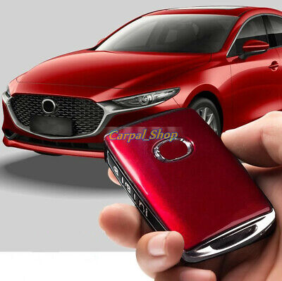 MWBLN Car Key Cover,Carbon Fiber+Silicone Car Key Cover Case,for Mazda 3 Alexa CX-30 CX30 CX5 CX 5 CX-5 CX8 CX9 CX4 2019 2020 Auto Accessories 3ButtonCarbonBlack