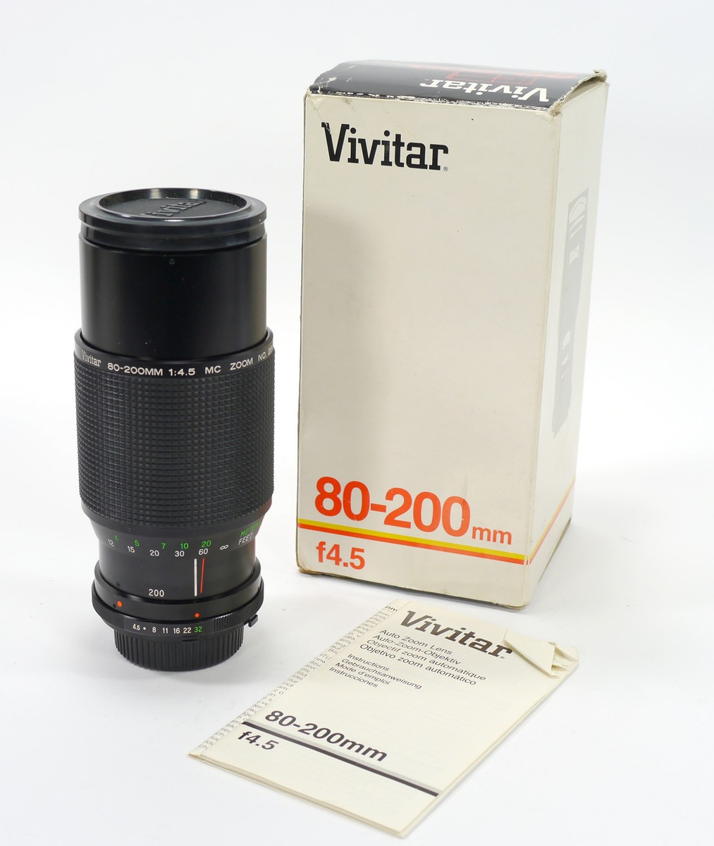 Vintage Vivitar 80-200mm F4.5 Zoom Lens - Manual - M/MD Mount