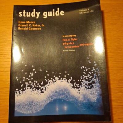 Physics: Vol 1: Study Guide by Paul A. Tipler (Paperback, 1998)