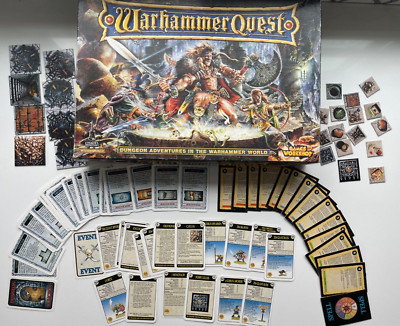 Event Cards Dungeon Cards Spell Cards Markers | Warhammer Quest 1995 Spare Parts