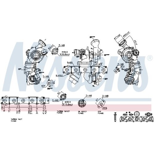 1x Lader, Aufladung NISSENS 93430 passend für VOLVO - Afbeelding 8 van 8