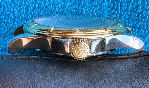West End Watch Co. Sowar 2000 Vintage Swiss Automatico Giorno-Data Orologio da polso TOP - Foto 11 di 20