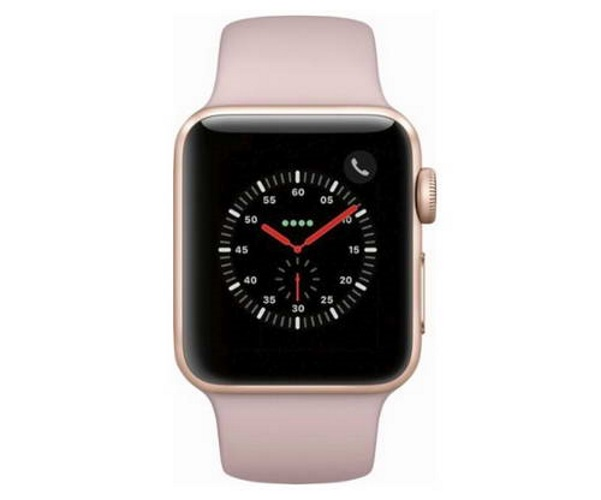 Apple Watch Series 3 - Rose Gold with Pink Sand Sport Band (GPS + Cellular) - (MQJQ2LL/A) for