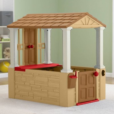 Low Price Playhouse Toy Cottage Indoor Outdoor Plastic Kids Play House Backyard Childrean