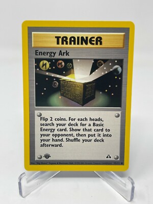 Pokemon Neo Discovery 1st Edition Trainer Energy Ark 75/75 LP