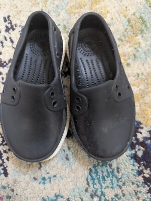 Native Miller Shoes Slip On Black Rubber Vented Casual Size  display picture 1