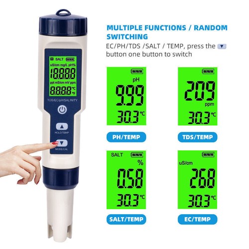 PH/TDS Wert Messgerät Wasser Digital Messer Tester Aquarium Pool Prüfer pH 0-14 - Bild 6 von 13