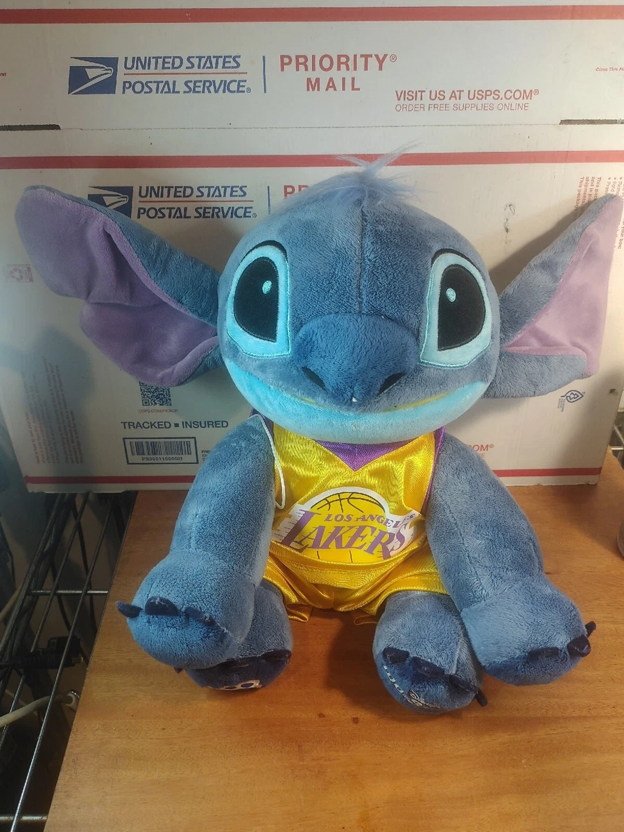 Build A Bear Disney Stitch Plush 12 Lilo and Stitch w Lakers Jersey