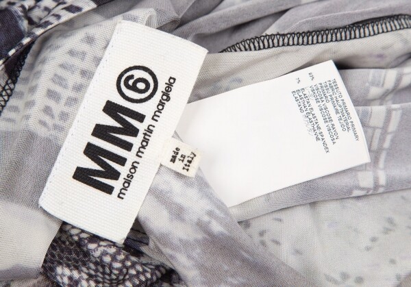 MM6 MAISON MARGIELA Graphic Print Asymmetric Deformed Dress