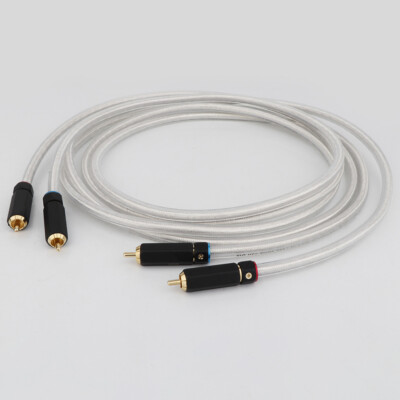 1pair 75 Ohm HiFi RCA Cable Audio Digital Coaxial Signal Interconnect Cord