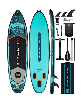 11'6''×34''×6'' Extra Wide Inflatable Paddle Board, Stand Up Paddle Board