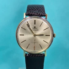 Vintage Solid 18K Gold Jaeger LeCoultre 33mm Swiss Watch