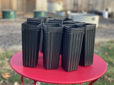 (9) 3'' x 8'' Pots Treepots For Rooting/Grafting/Seed. Tree Pots Fruit & Nut Trees