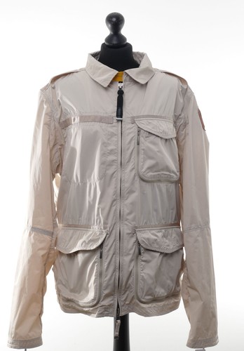 Parajumpers Windbreaker Womens Summer Jacket Coat 2XL Beige Tan Lightweight Short
