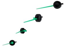 LETRONIX Gr&uuml;ne Tachonadeln 4 St&uuml;ck 2x31mm 2x61mm Mazda 121 2 3 5 6 323 626 929