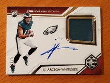 2019 Limited Silver #118 J.J. Arcega-Whiteside Eagles WR Jersey Auto # 70/75