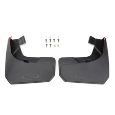 OEM GM 2019-2025 Silverado 1500 Rear Molded Splash Mud Guards Black 84109906
